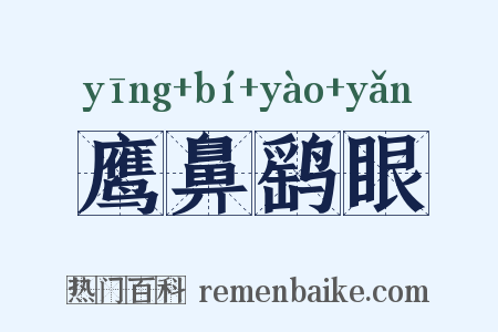 鹰鼻鹞眼是什么意思的图片